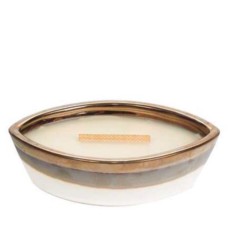 WoodWick Vanilla Bean Winter Glitz Ceramic Dipped Ellipse Jar Candle  £20.99