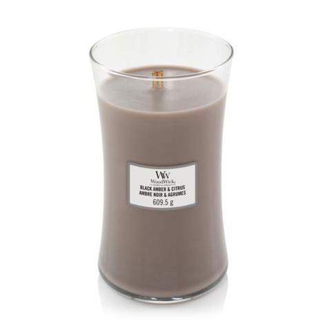 WoodWick Black Amber & Citrus Large Hourglass Candle  £18.89