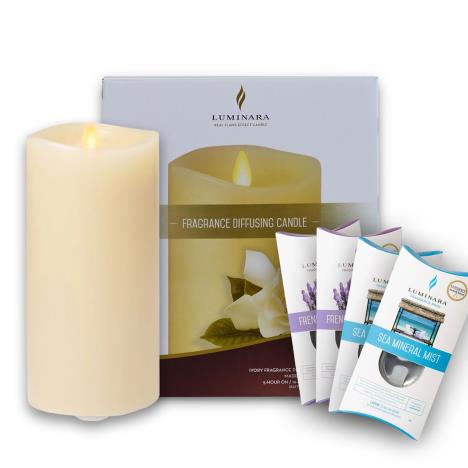 Luminara Ivory LED Pillar Candle Gift Set  £71.99