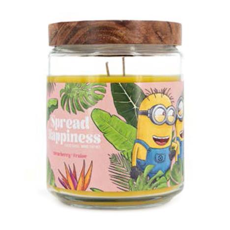 Minions Spread Happiness Strawberry Large Jar Candle  £15.29