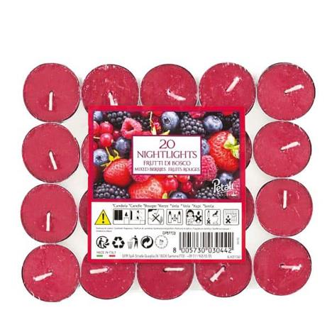 Petali Mixed Berries Nightlight Tealights (Pack of 20)  £3.59