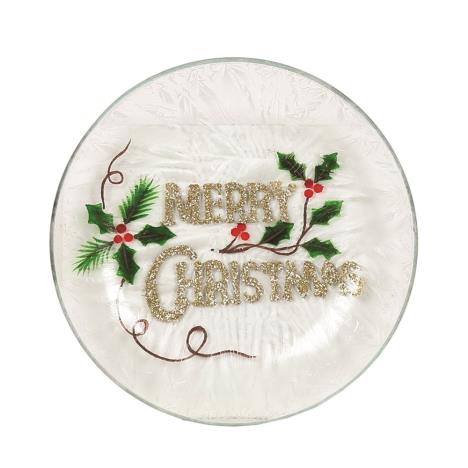 Merry Christmas Candle Plate  £4.04