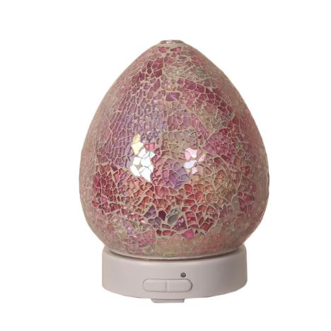 Aroma LED Pink Crackle Ultrasonic Electric Essential Oil Diffuser  £26.99