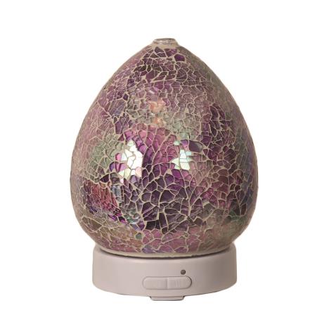 Aroma LED Purple Crackle Ultrasonic Electric Essential Oil Diffuser  £26.99