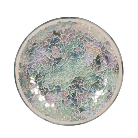Blue Crackle Candle Plate  £4.04