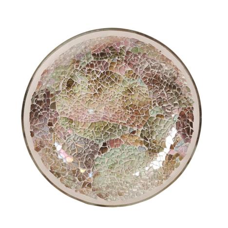 Natural Crackle Candle Plate  £4.04