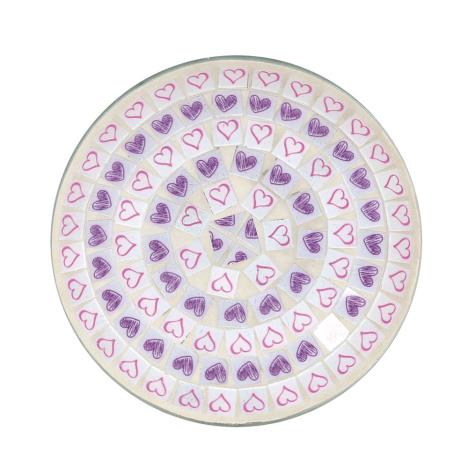 Lilac Heart Candle Plate  £2.63