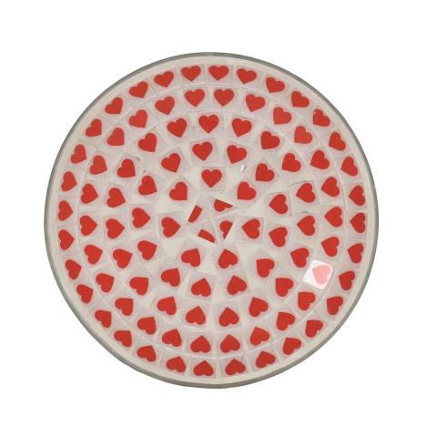 Red Heart Candle Plate  £2.69