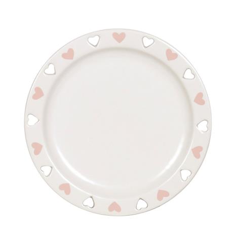 Pink Heart Large Ceramic Candle Plate  £2.39