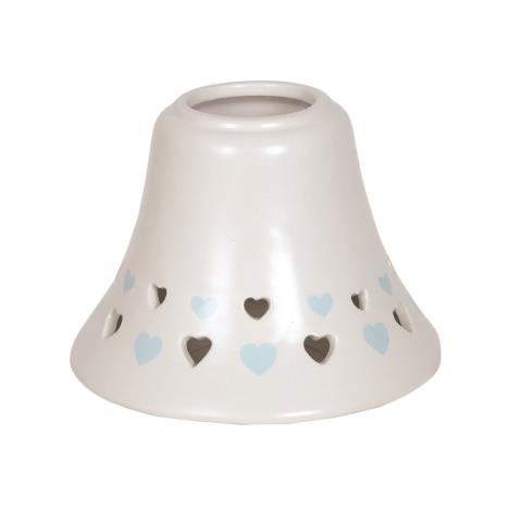 Blue Heart Ceramic Large Jar Shade  £4.19