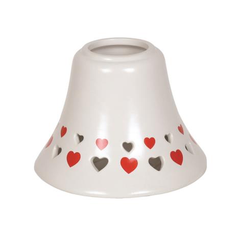 Red Heart Ceramic Large Jar Shade  £4.19