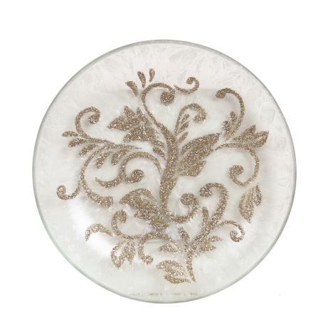 Gold Scroll Candle Plate  £4.04