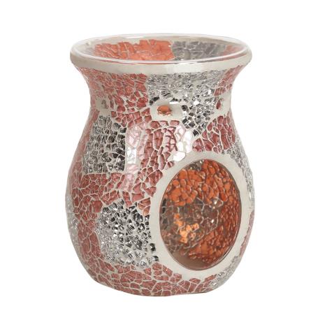 Coral & Silver Crackle Wax Melt Warmer  £11.69