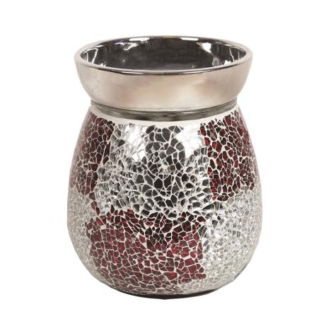 Aroma Red & Silver Crackle Electric Wax Melt Warmer  £16.19