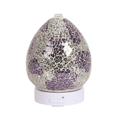 Aroma LED Purple & Silver Ultrasonic Electric Essential Oil Diffuser  £26.99