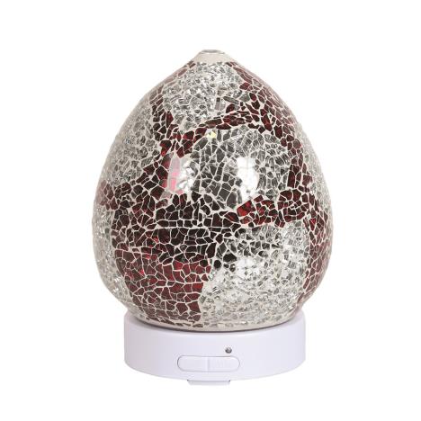 Aroma LED Red & Silver Ultrasonic Electric Essential Oil Diffuser  £26.99