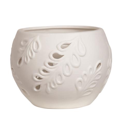 Leaf Globe Ceramic Tea Light Holder  £2.99