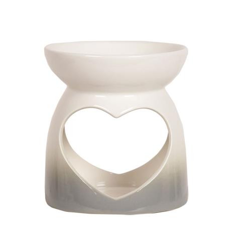 Grey Heart Wax Melt Warmer  £4.94