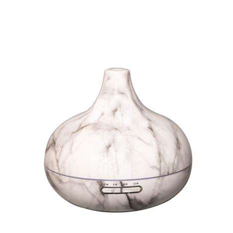 Aroma White Marble Effect LED Ultrasonic Electric Essential Oil Diffuser  £26.99