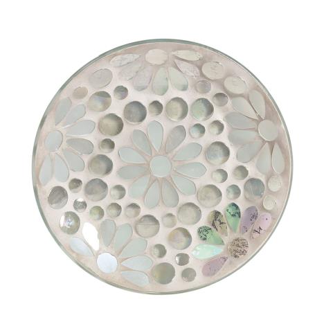 Pearl Floral Candle Plate  £4.04