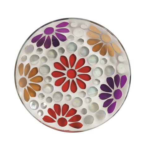 Multi Floral Candle Plate  £4.04