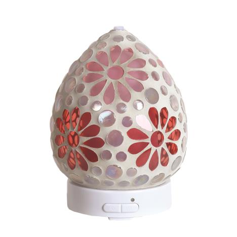 Aroma Pink Floral LED Ultrasonic Electric Essential Oil Diffuser  £26.99