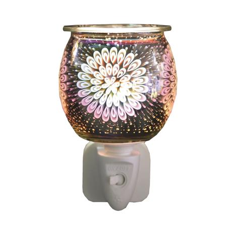 Aroma Peacock Glass 3D Plug In Wax Melt Warmer  £13.04