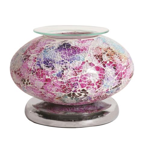 Aroma Ellipse Pink Mosaic Touch Electric Wax Melt Warmer  £30.59