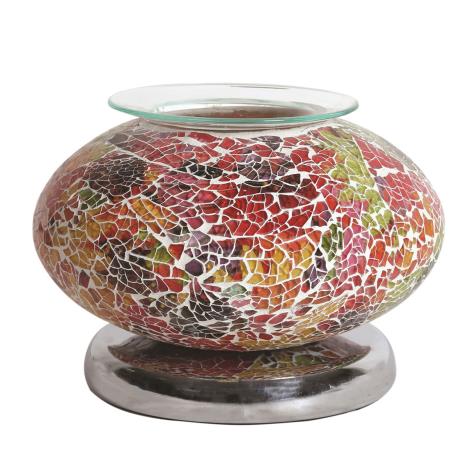 Aroma Ellipse Red Mosaic Touch Electric Wax Melt Warmer  £30.59