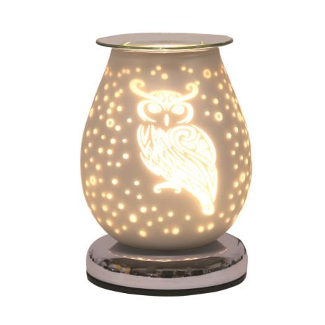 Aroma Owl White Satin 3D Electric Wax Melt Warmer  £23.39