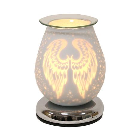 Aroma Angel Wings White Satin 3D Electric Wax Melt Warmer  £23.39