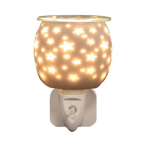 Aroma Star White Satin Plug In Wax Melt Warmer  £12.59