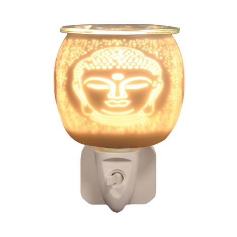 Aroma Buddha White Satin Plug In Wax Melt Warmer  £12.59