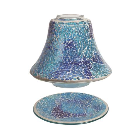 Aroma Azure Crackle Candle Shade & Tray  £17.09