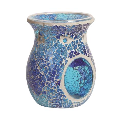 Aroma Azure Crackle Wax Melt Warmer  £12.59