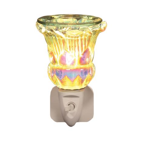 Aroma Fluted Lustre Plug In Wax Melt Warmer  £12.59