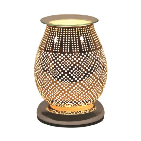 Aroma Brocade Burnt Copper Touch Electric Wax Melt Warmer  £23.39