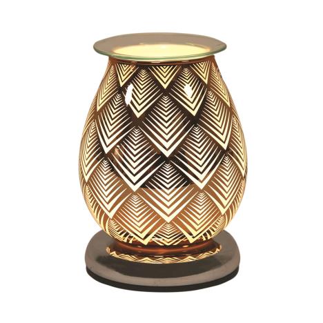 Aroma Chevron Burnt Copper Touch Electric Wax Melt Warmer  £23.39