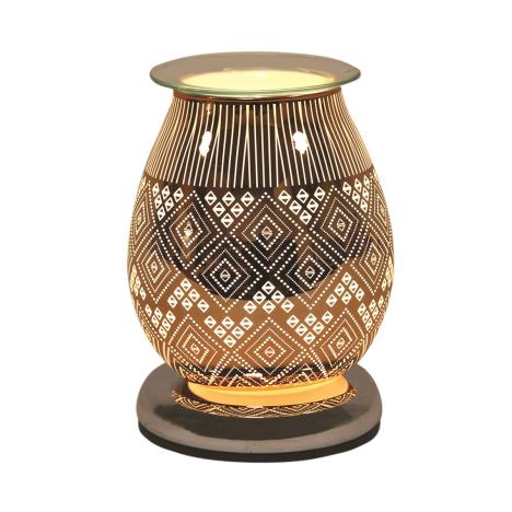 Aroma Damask Burnt Copper Touch Electric Wax Melt Warmer  £23.39