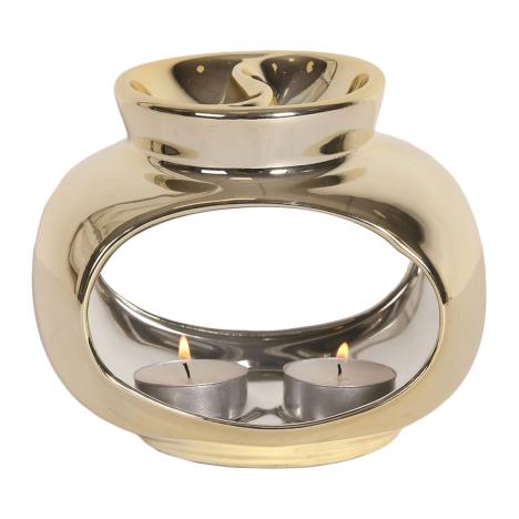 Oval Champagne Double Wax Melt Warmer  £5.69