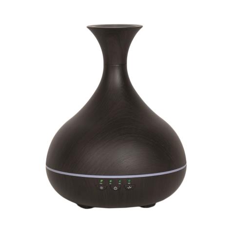 Aroma LED Dark Wood Effect Vase Ultrasonic Electric Oil Diffuser  £29.69