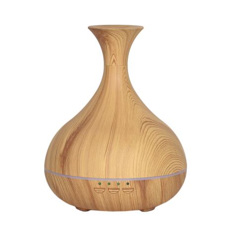 Aroma LED Light Wood Effect Vase Ultrasonic Electric Oil Diffuser  £29.69