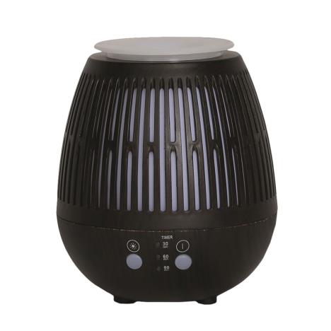 Aroma LED Dark Wood Effect Bulb Grill Ultrasonic Electric Oil Diffuser  £25.19