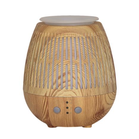 Aroma LED Light Wood Effect Bulb Grill Ultrasonic Electric Oil Diffuser  £25.19