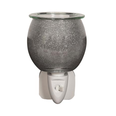 Aroma Silver Sparkle Plug In Wax Melt Warmer  £12.59