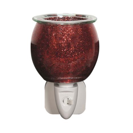 Aroma Red Sparkle Plug In Wax Melt Warmer  £12.59