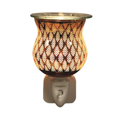 Aroma Copper Leaf Plug In Wax Melt Warmer  £12.59