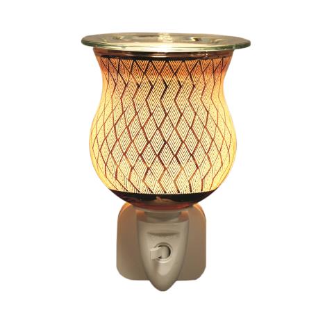 Aroma Copper Diamond Plug In Wax Melt Warmer  £12.59