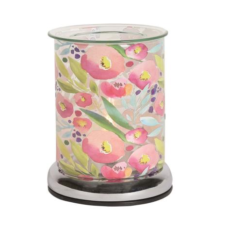 Aroma Pink Watercolour Floral Touch Electric Wax Melt Warmer  £25.19