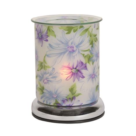 Aroma Blue Floral Touch Electric Wax Melt Warmer  £25.19